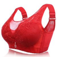 Embroidery Wireless Full Busted Anti Sagging Cami Bras