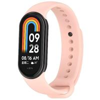 By Qubix - Siliconen bandje - Zalm roze - Compatible met Xiaomi Smart Band 8 & 9 - Compatible Xiaomi bandje