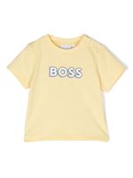 BOSS Kidswear t-shirt en coton à logo imprimé - Jaune