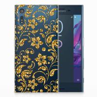 Sony Xperia XZs | XZ TPU Case Gouden Bloemen