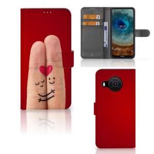 Nokia X10 | Nokia X20 Wallet Case met Pasjes Liefde - Origineel Romantisch Cadeau