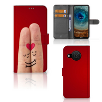 Nokia X10 | Nokia X20 Wallet Case met Pasjes Liefde - Origineel Romantisch Cadeau - thumbnail