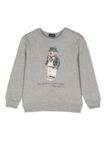 Ralph Lauren Kids sweat à imprimé Polo Bear - Gris - thumbnail