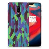OnePlus 6 TPU Hoesje Abstract Green Blue