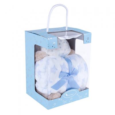 Interbaby babydeken nijlpaard 80 x 110 cm fleece Interbaby babydeken nijlpaard 80 x 110 cm fleece