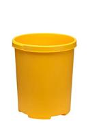 HAN Prullenbak KLASSIEK XXL – 4 stuks, inhoud 50 liter, aantrekkelijk design, chique en zeer stabiel, met handgrepen, geel, 1836-15