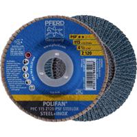 PFERD 67769115 PFC 115 Z 120 PSF STEELOX Lamellenschijf Diameter 115 mm Boordiameter 22.23 mm RVS, Staal 10 stuk(s)