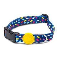 Morso Halsband hond gerecycled color invaders paars - thumbnail