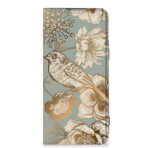 Smart Cover voor OnePlus Nord 2T Vintage Bird Flowers