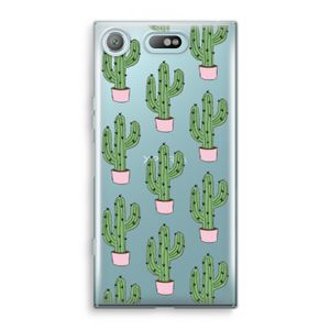 Cactus Lover: Sony Xperia XZ1 Compact Transparant Hoesje