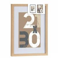Gift Decor Fotolijsten, natuurglas, MDF, 32,5 x 2,5 x 42,5 cm, 6 stuks