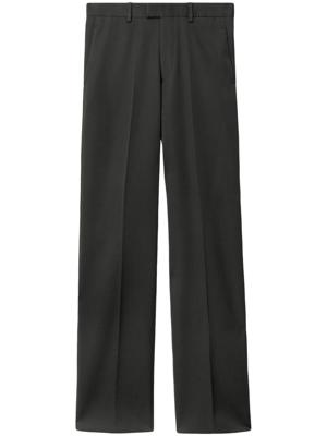 Burberry pantalon de costume en laine - Noir