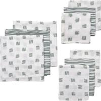 Starterset Hydrofiel 9-dlg Meyco Block Stripe 450323 Forest Green