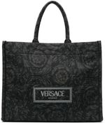 Versace sac à main Barocco Athena en jacquard - Noir