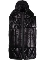 Junya Watanabe MAN gilet matelassé à capuche - Noir