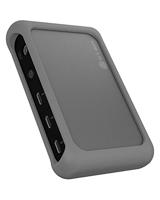 ICY BOX Thunderbolt 4 Mini Dock/HUB (5-in-1) voor 2 monitoren (4K 60Hz) of 1 display (8K 30Hz), 85W Power Delivery laptop, USB-C, USB 3.2 Gen 2, MacBook Pro Air en meer, 60643, antraciet