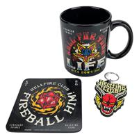 Stranger Things Mug, Coaster And Keychain Set Hellfire - thumbnail