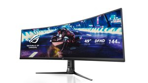 Asus XG49VQ Gaming monitor Energielabel G (A - G) 124.5 cm (49 inch) 3840 x 1080 Pixel 32:9 4 ms HDMI, DisplayPort, USB, Hoofdtelefoonaansluiting VA LED