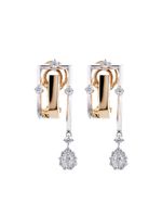 Yeprem boucles d'oreilles Electrified en or rose 18ct pavé de diamants - thumbnail