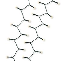 Lumineo kerstverlichting - op batterij - warm wit - buiten - 50 lampjes - boomverlichting