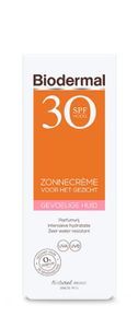 Zonnecreme gezicht gevoelige huid SPF30