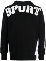 Plein Sport hoodie à logo imprimé - Noir