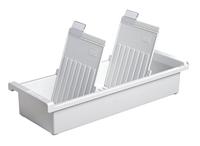 HAN 956-0-1-11, Kaartindexlade A6 portret. Innovatief, aantrekkelijk ontwerp bevat 1.300 kaarten, geleverd met 2 steunplaten met duidelijke bestandsclips, lichtgrijs