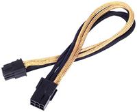 SilverStone SST-PP07-IDE6BG - verlengkabel 25cm 6pin naar PCI-E 6pin, zwart/goud