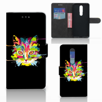 Nokia 3.1 Plus Leuk Hoesje Cat Color