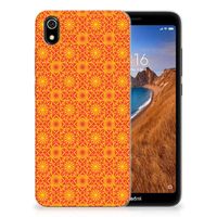 Xiaomi Redmi 7A TPU bumper Batik Oranje - thumbnail