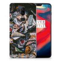 OnePlus 6 Siliconen Hoesje met foto Badges