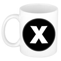 Letter X mok / beker voor het maken van een naam / woord of team - feest mokken