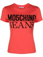 MOSCHINO JEANS t-shirt en coton à logo imprimé - Rose - thumbnail