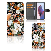 Hoesje voor Motorola Edge 30 Ultra Dark Flowers