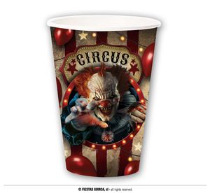 Party Bekers Halloween Circus Horror Clown (6st)