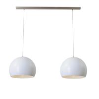 Masterlight Witte eetkamer hanglamp Concepto 2x40 2811-06-100-2