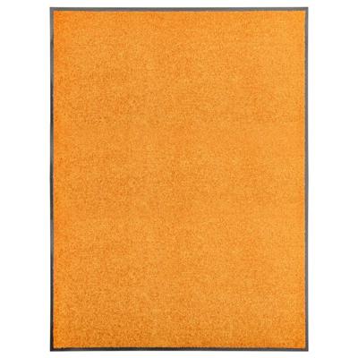 vidaXL Deurmat wasbaar 90x120 cm oranje