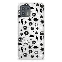 Silicone Back Case Motorola Edge 20 Lite Silver Punk