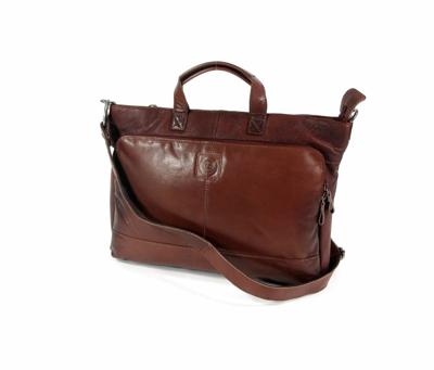 Handtas werktas laptoptas met voorvak Bruin