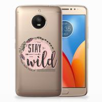 Motorola Moto E4 Plus Telefoonhoesje met Naam Boho Stay Wild