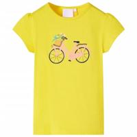 Kindershirt 128 geel