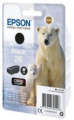 Epson Inktcartridge T2601, 26 Origineel Zwart C13T26014012