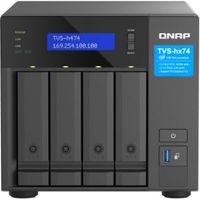 QNAP TVS-H474 NAS Tower Ethernet LAN Zwart G7400 - thumbnail