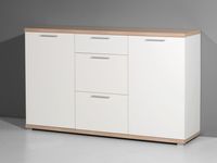 Commode TOMI 2 deuren en 3 lades sonoma/blanc