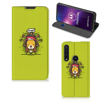 Motorola One Macro Magnet Case Doggy Biscuit