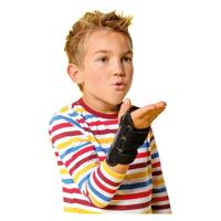 THUASNE Ligaflex Classic Polstrasshese zwart met verstelbare aluminium rail en klittenband, zijkant: rechts, maat: 0, kleur: zwart