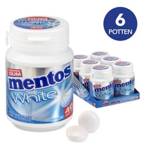 Mentos Mentos - White Sweet Mint Gum 6 Stuks