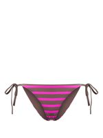 Cynthia Rowley bas de bikini à rayures - Marron