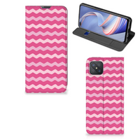 OPPO Reno4 Z 5G Hoesje met Magneet Waves Pink - thumbnail