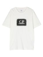 C.P. Company Kids t-shirt en coton à logo imprimé - Blanc